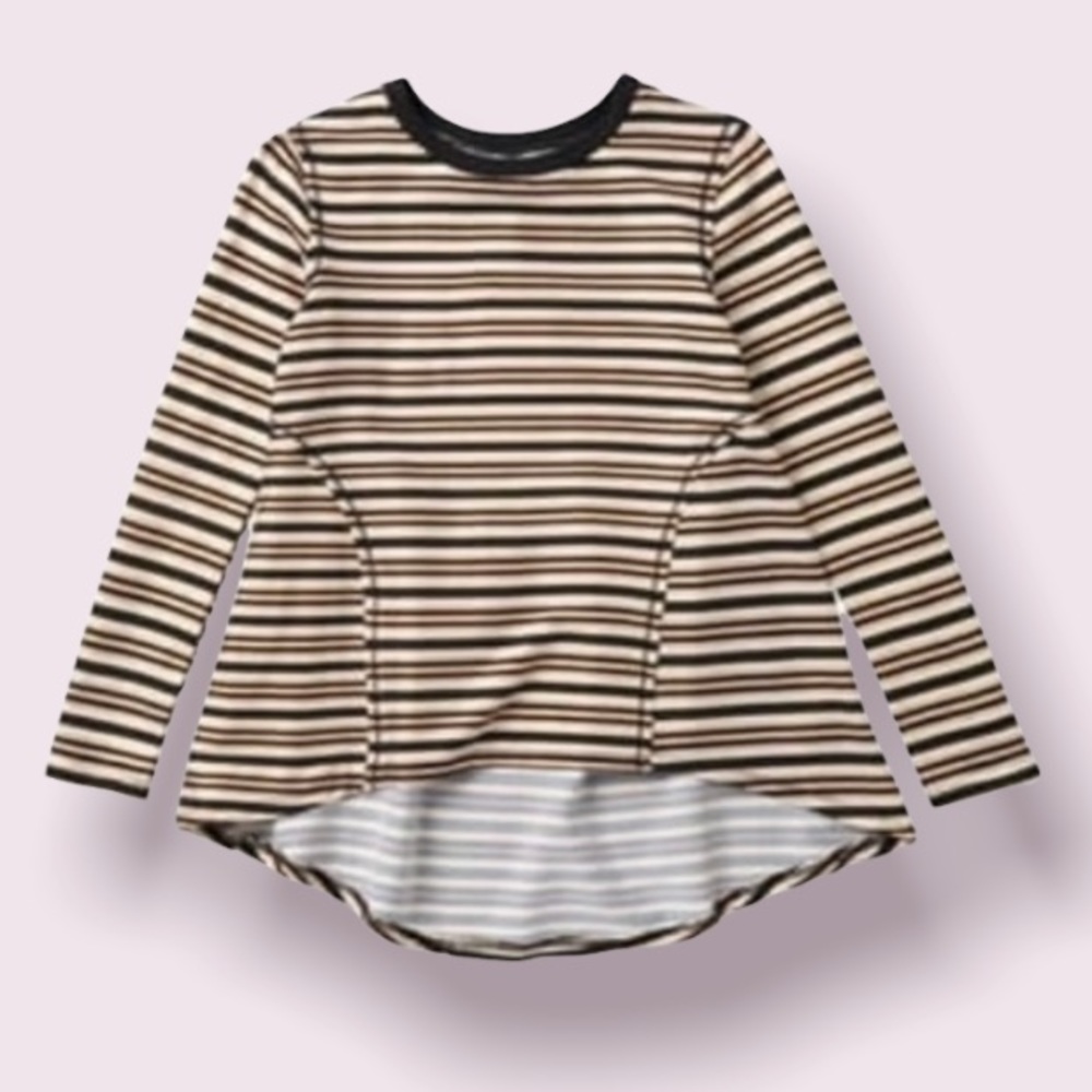 Love, Fire Metallic Striped High - Low Top